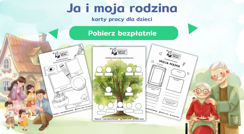 Karty pracy Ja i moja rodzina do pobrania Kapitan Nauka